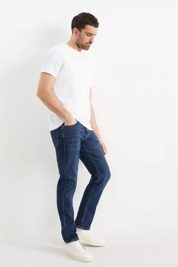 Bărbați - Slim jeans - LYCRA® - denim-albastru