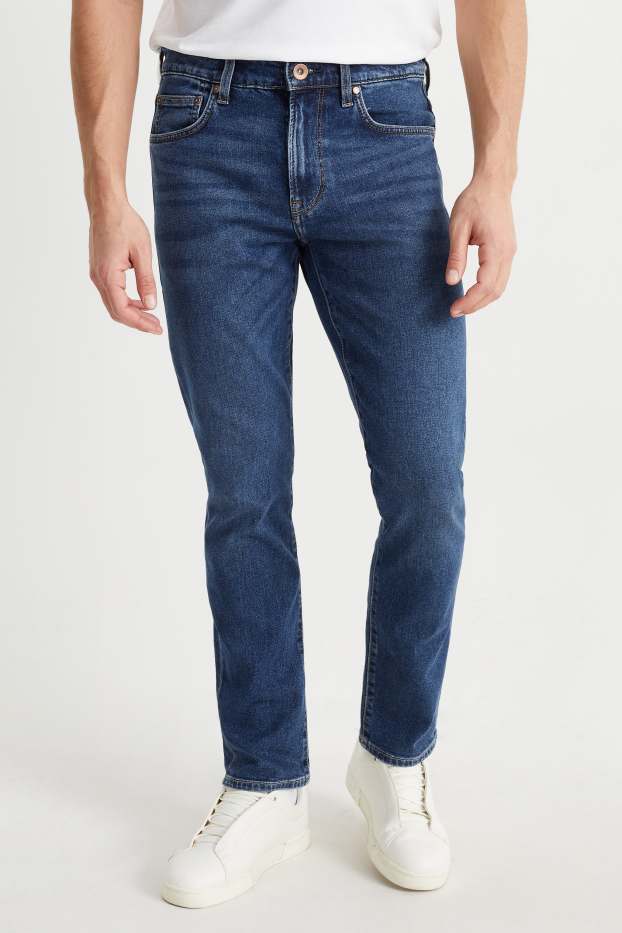 Bărbați - Slim jeans - LYCRA® - denim-albastru