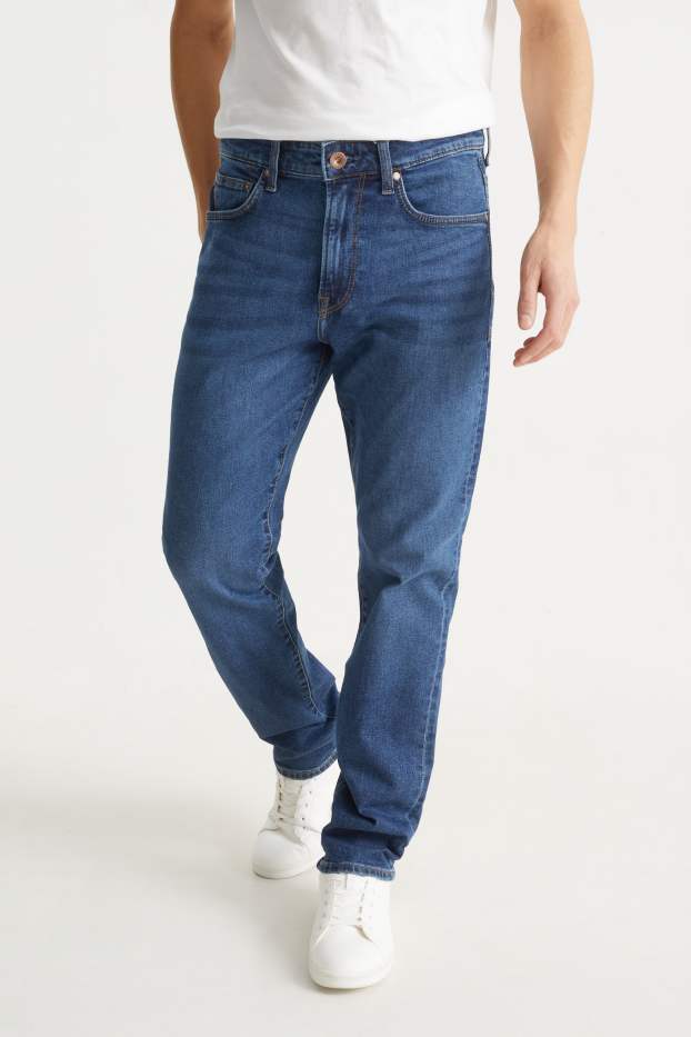 Herren - Straight Jeans - LYCRA® - jeansblau