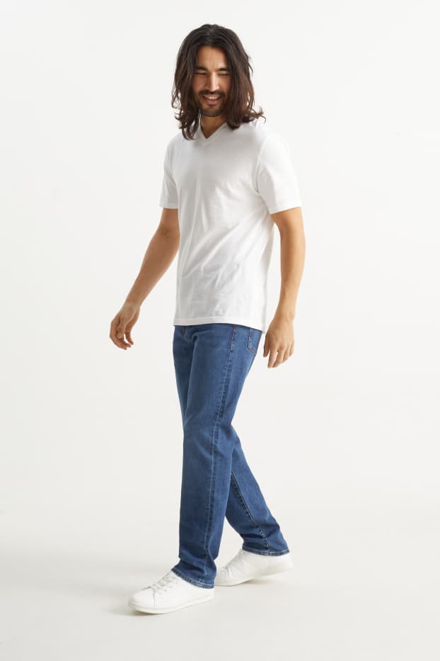 Herren - Straight Jeans - LYCRA® - jeansblau