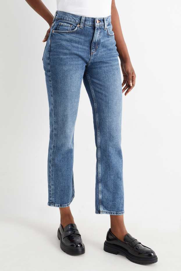 Femmes - Straight jean - high waist - LYCRA® - jean bleu