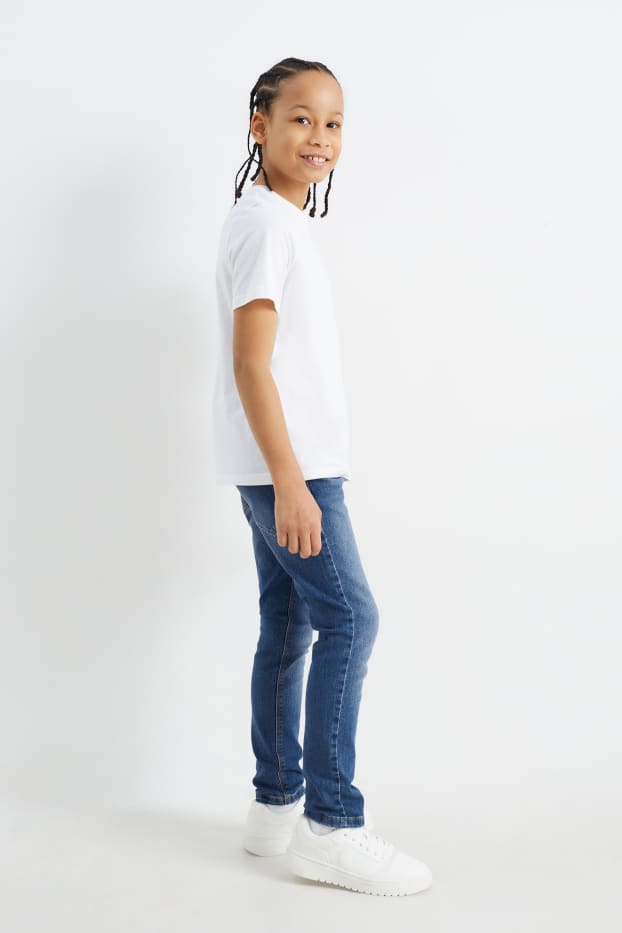 Kinderen: jongens - Skinny jeans - jeansblauw