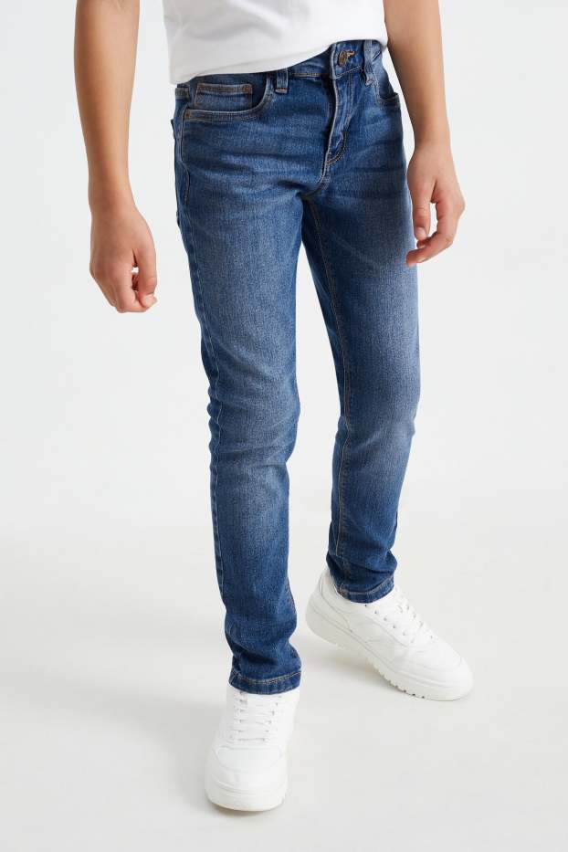 Kinderen: jongens - Skinny jeans - jeansblauw