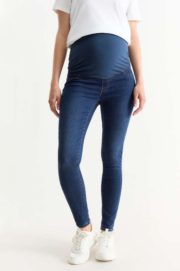 Damen - Umstandsjeans - Jegging Jeans - jeansblau