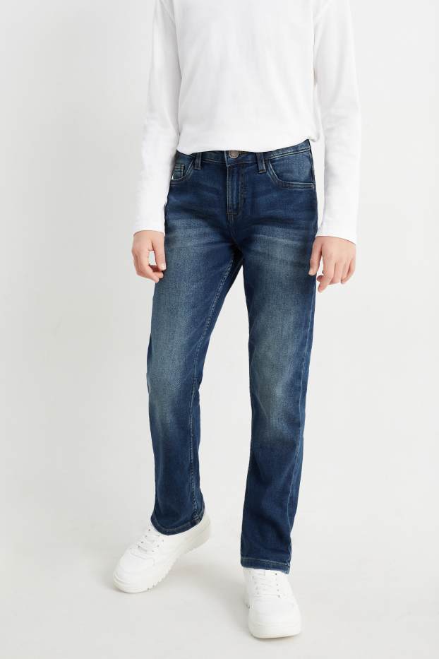 Kinder Jungen - Straight Jeans - dunkeljeansblau