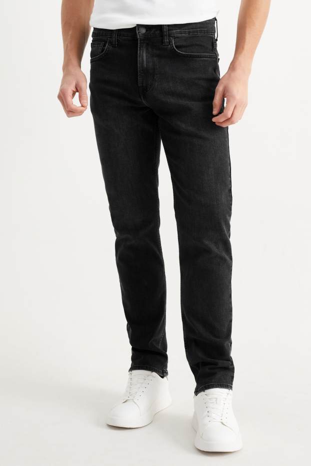 Herren - Straight Jeans - LYCRA® - schwarz