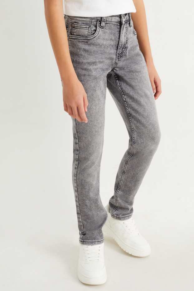 Enfants garçons - Slim jean - jog denim - jean gris
