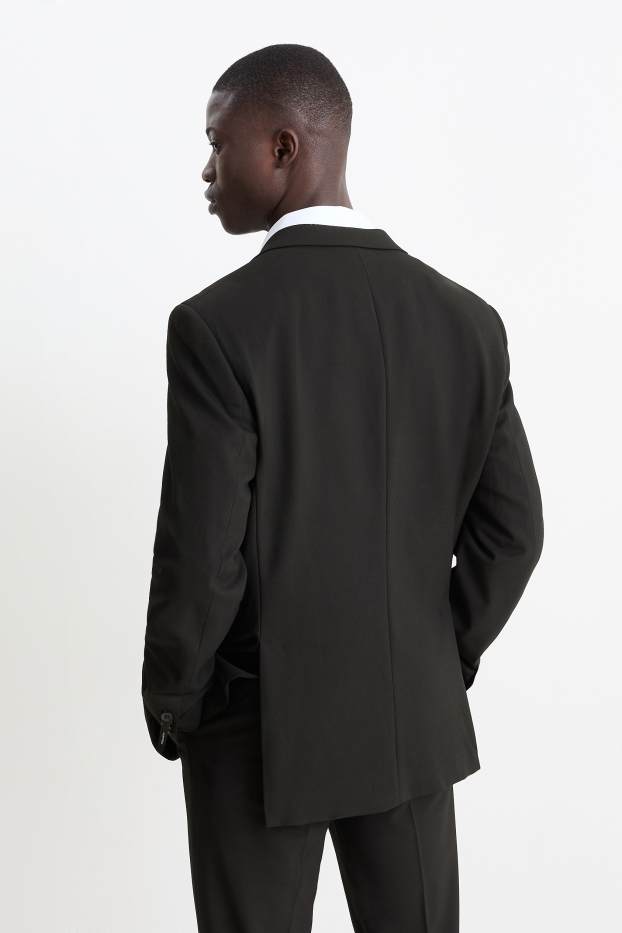 Hommes - Veste de costume - regular fit - Flex - LYCRA® - noir
