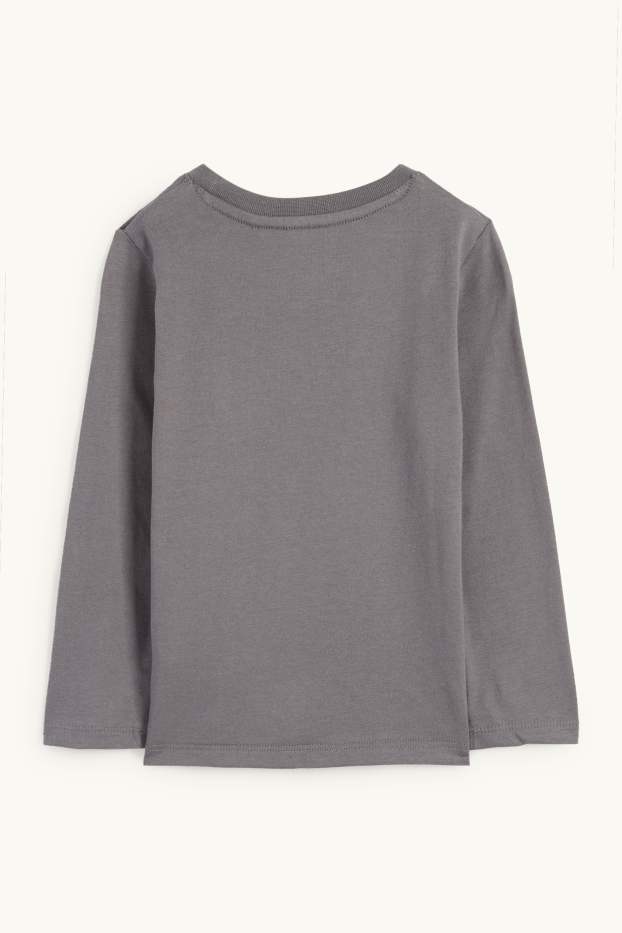Copii - Băieți - Omul-Păianjen - tricou cu mânecă lungă - gri melanj