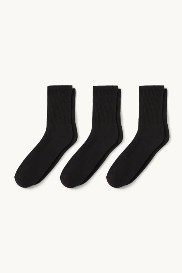 Women - Multipack of 3 - tennis socks - black