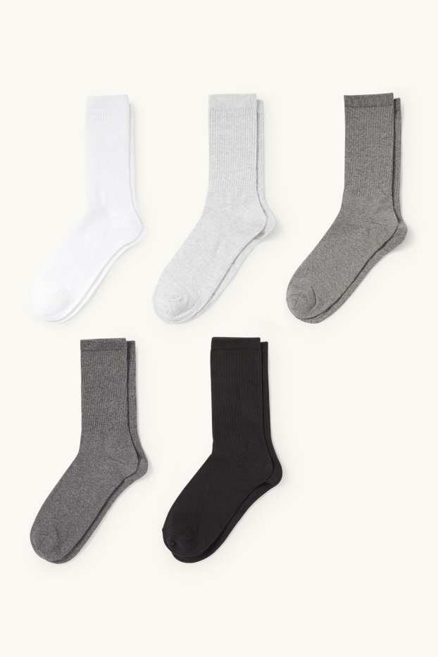 Herren - Multipack 5er - Tennissocken - grau
