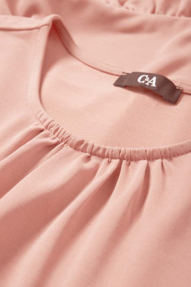 Damen - A-Linien Kleid - dunkelrosa