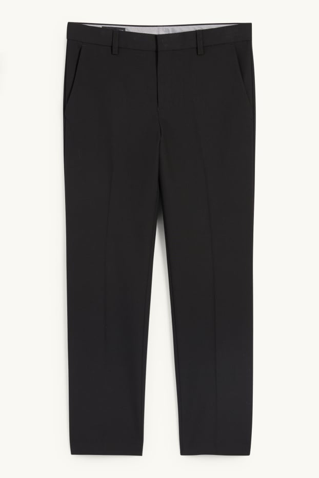 Enfants garçons - Pantalon de costume - Stretch - LYCRA® - noir