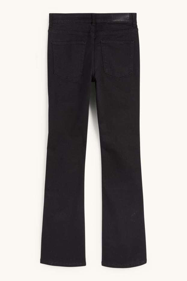 Donna - Bootcut jeans - vita media - LYCRA® - nero