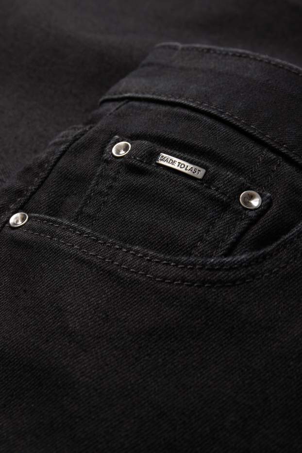 Donna - Bootcut jeans - vita media - LYCRA® - nero