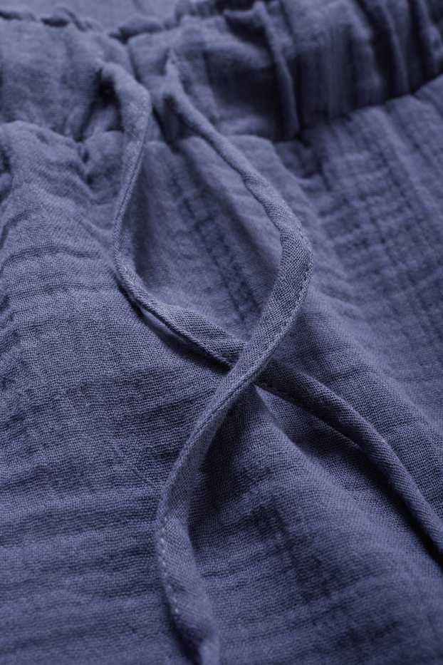 Dames - Rok van mousseline - donkerblauw