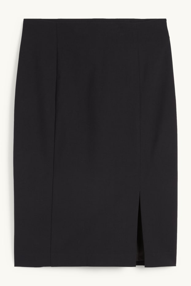 Femmes - Jupe crayon - extensible - Mix & Match - noir