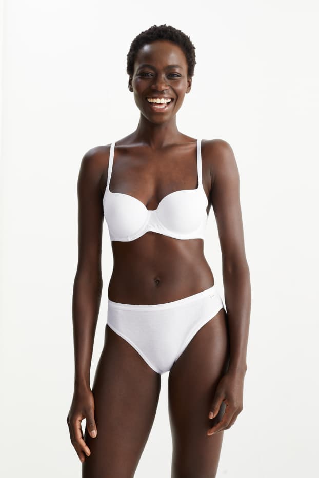 Femmes - Lot de 3 - culotte - blanc