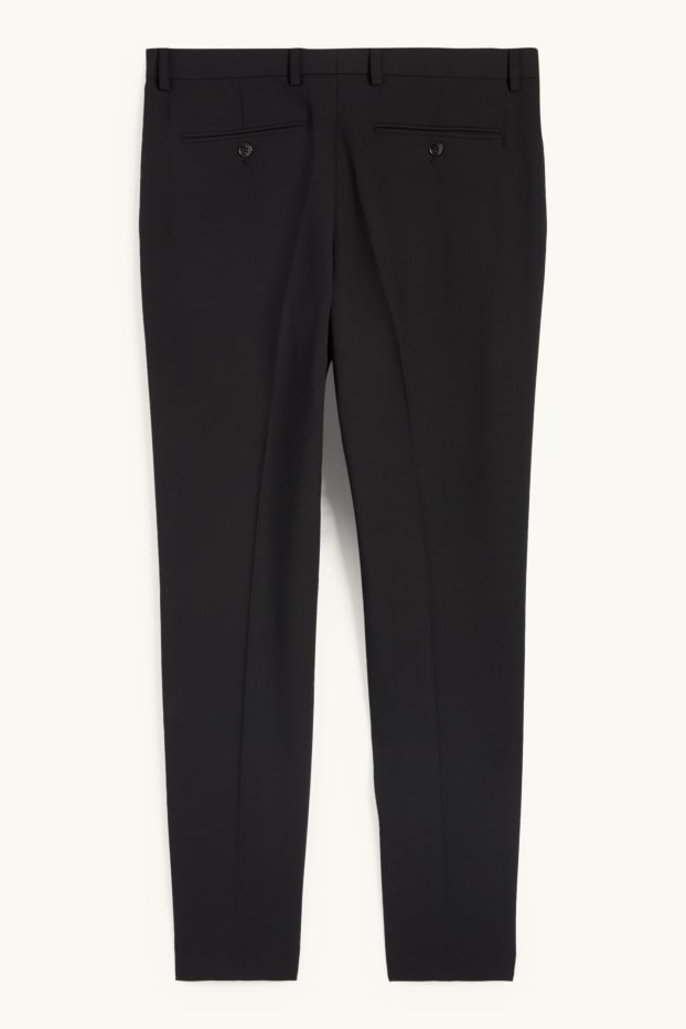 Hommes - Pantalon de costume - slim fit - Flex - 4 Way Stretch - LYCRA® - noir