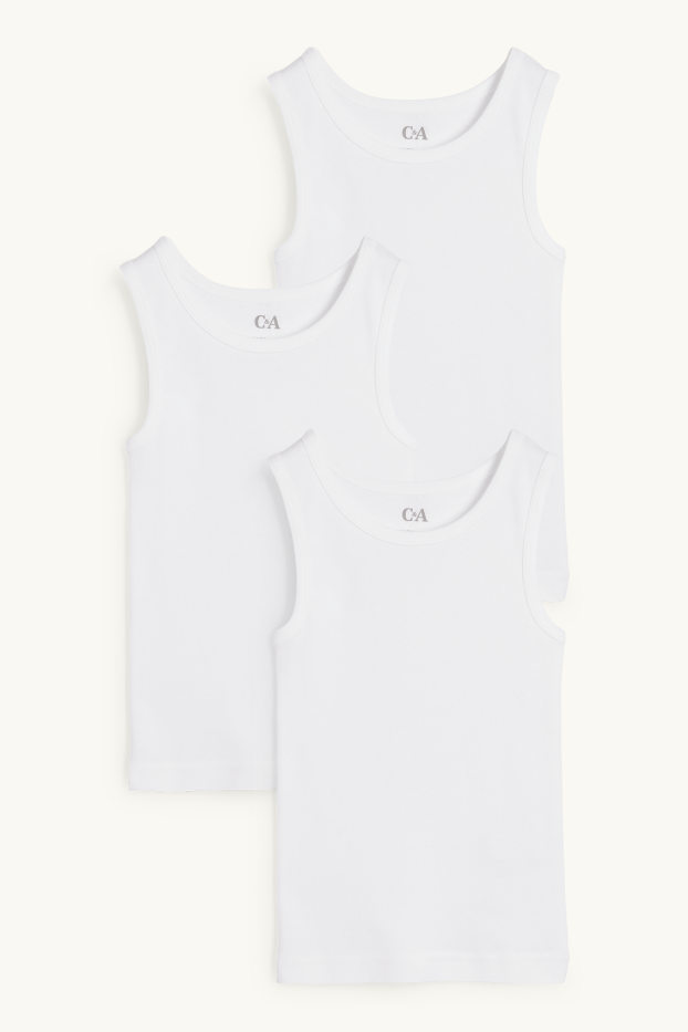 Bambini - Confezione da 3 - canotta - bianco