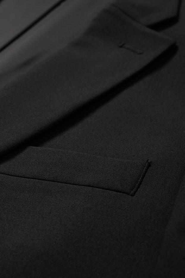 Hommes - Veste de costume - body fit - Flex - 4 Way Stretch - LYCRA® - noir