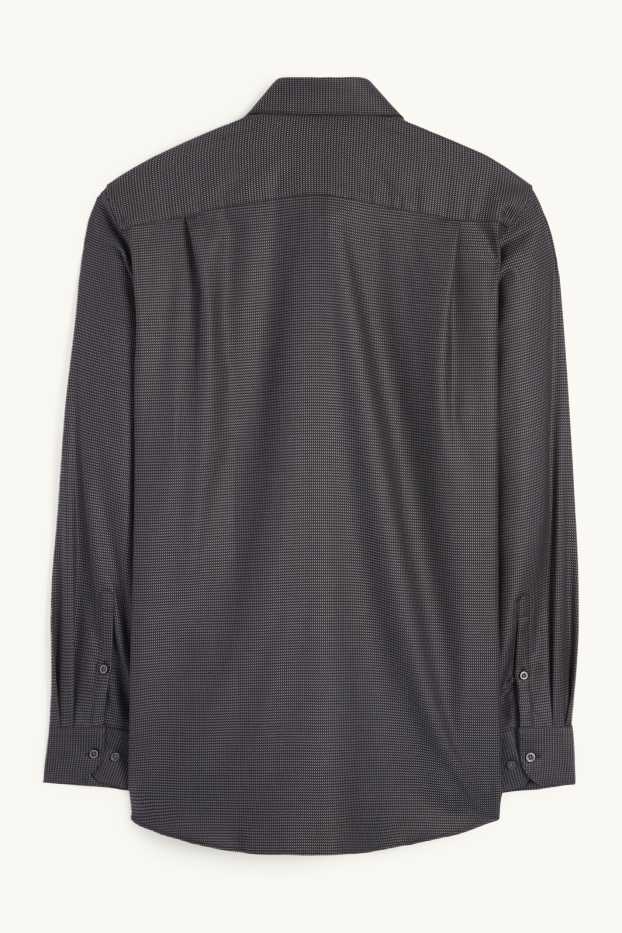 Herren - Businesshemd - Regular Fit - Cutaway - bügelfrei  - dunkelgrau