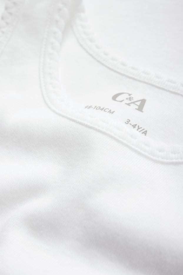 Děti - dívky - Multipack 3 ks - tílko - bílá