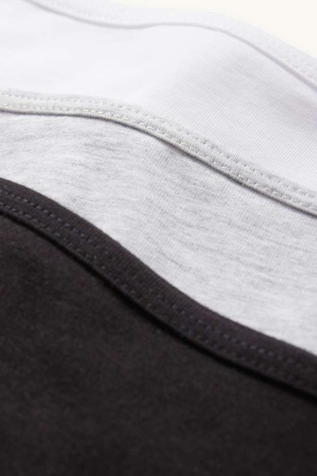 Enfants filles - Lot de 3 - culottes - noir