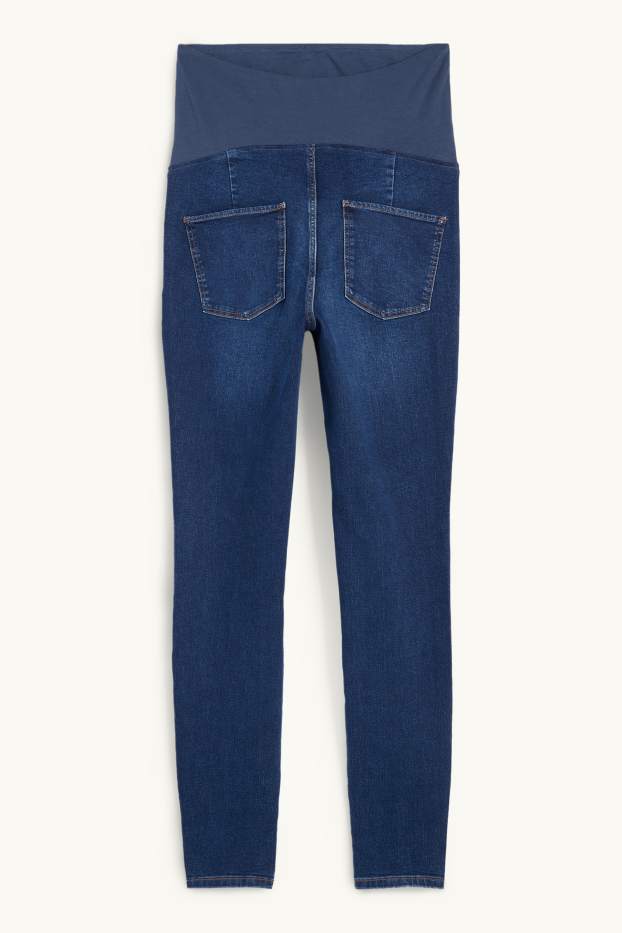 Dames - Zwangerschapsjeans - jegging jeans - jeansdonkerblauw