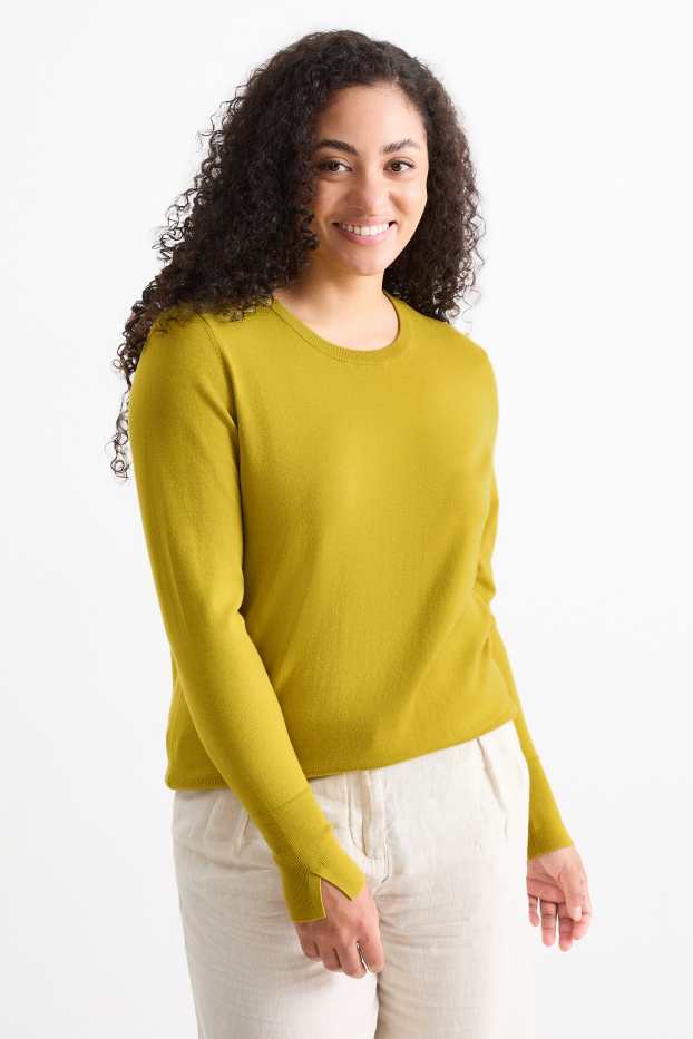 Women - Jumper - mustard yellow