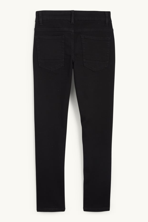 Kinderen: jongens - Skinny jeans - jog denim - jeansdonkergrijs