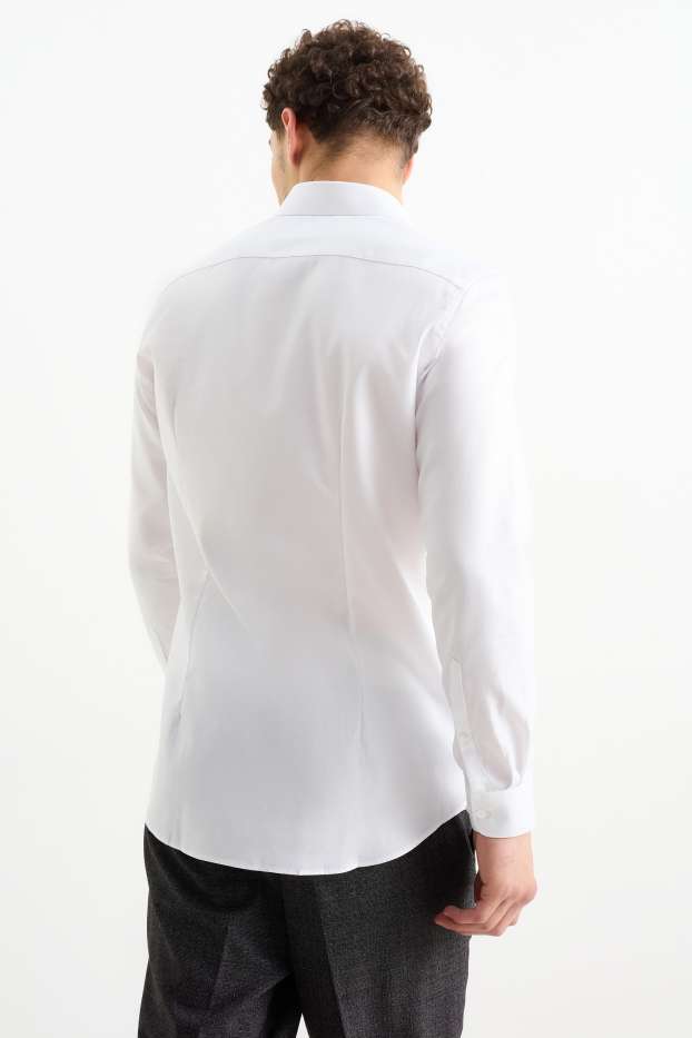 Home - Camisa formal - slim fit - Kent - fàcil de planxar - blanc