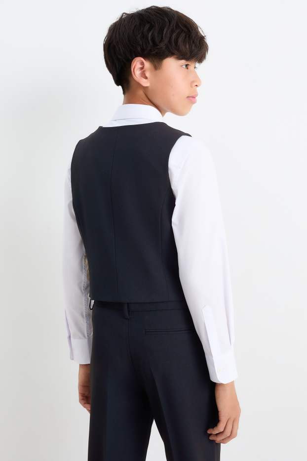 Bambini - Gilet coordinabile - elasticizzato - blu scuro