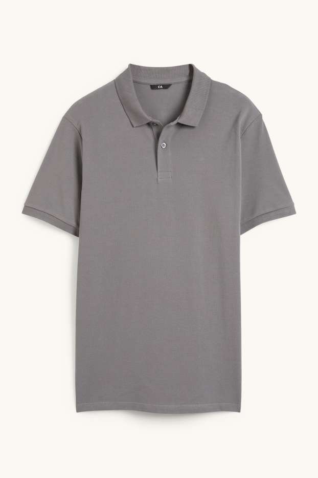 Uomo - Polo - regular fit - grigio scuro