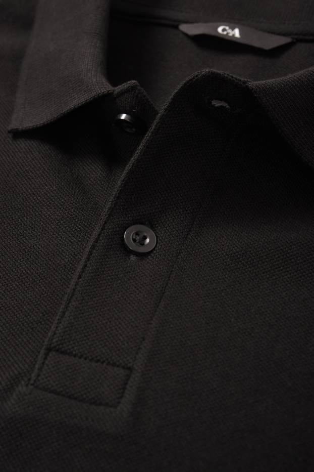 Pánské - Polokošile - regular fit - černá