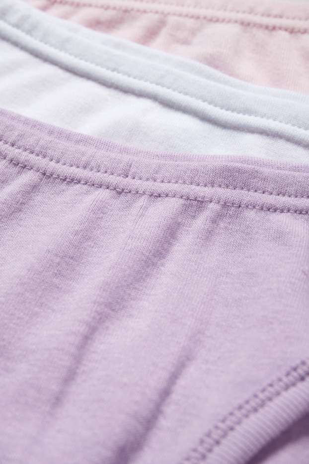 Enfants filles - Lot de 3 - culotte - rose