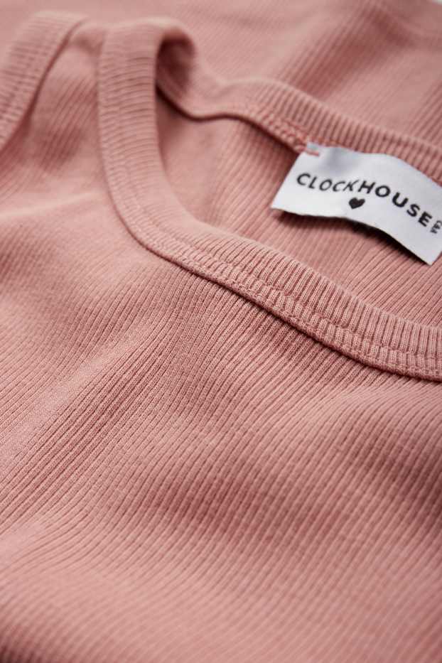 Women - Cropped top - dark rose