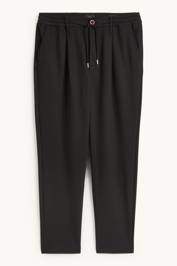 Hommes - Chino - tapered fit - noir