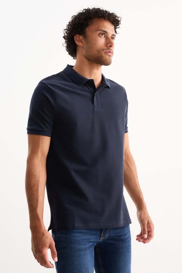 Hommes - Lot de 2 - polos - noir