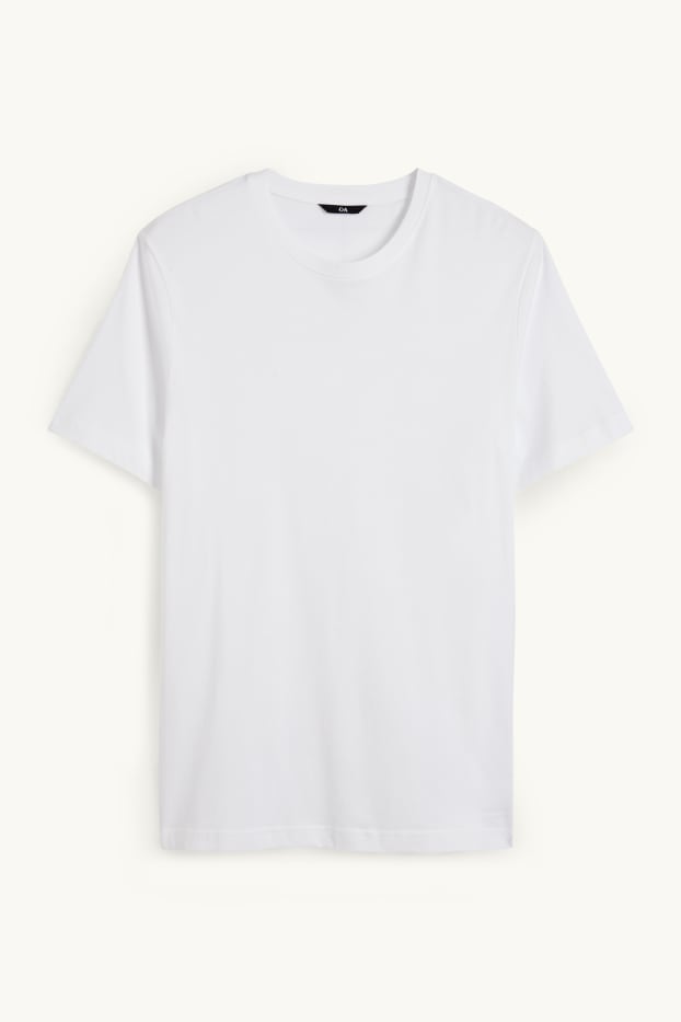 Men - T-shirt - regular fit  - white