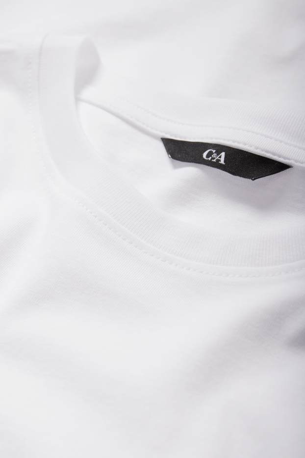 Men - T-shirt - regular fit  - white