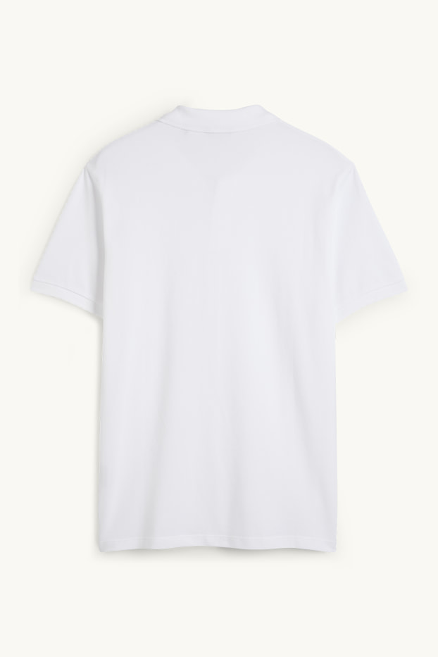 Pánské - Polokošile - regular fit - bílá