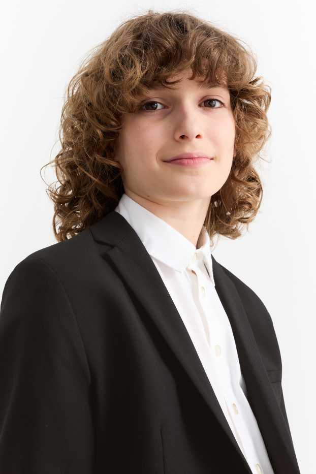 Enfants garçons - Veste de costume - Stretch - LYCRA® - noir