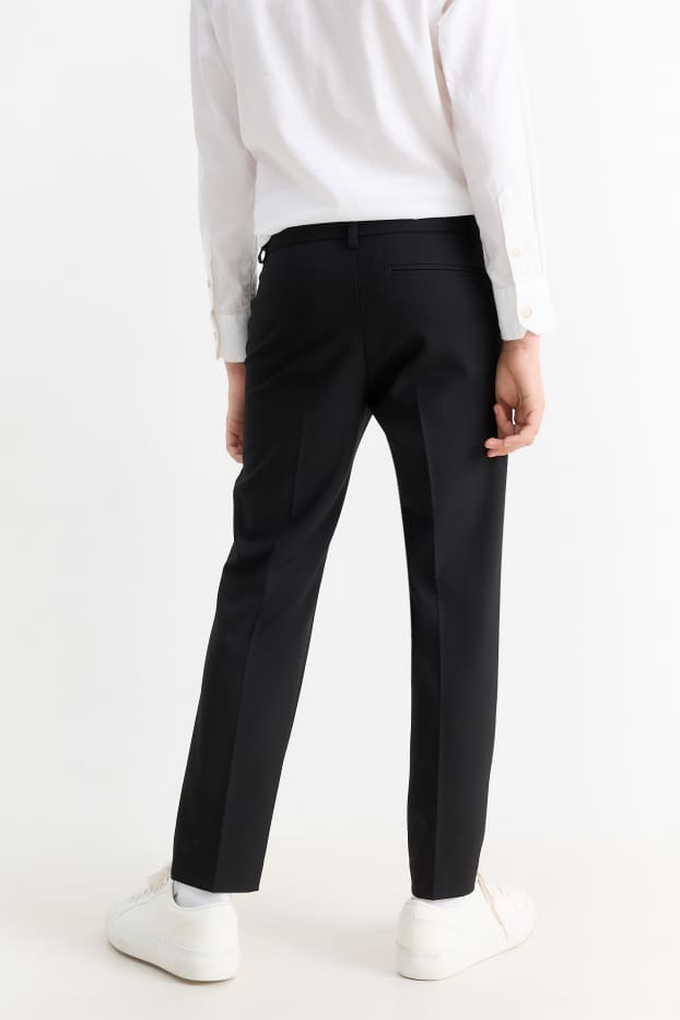 Enfants garçons - Pantalon de costume - Stretch - LYCRA® - noir