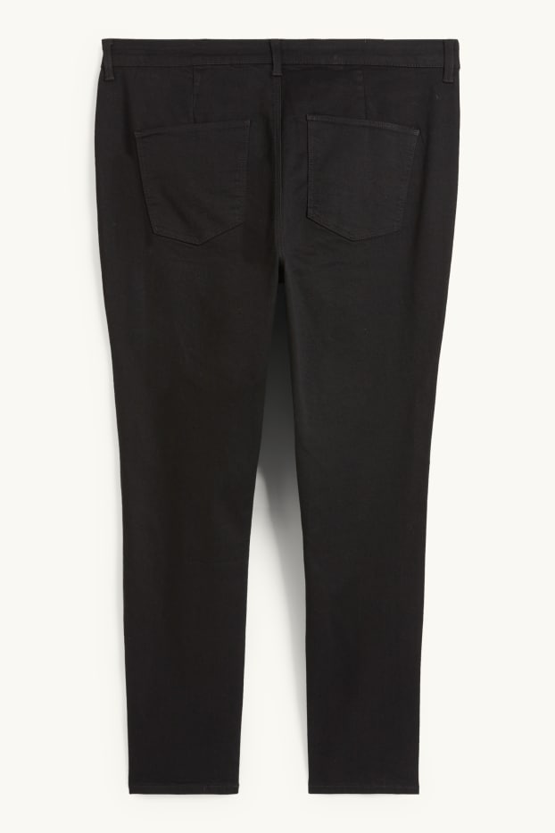 Damen - Jegging Jeans - High Waist - schwarz