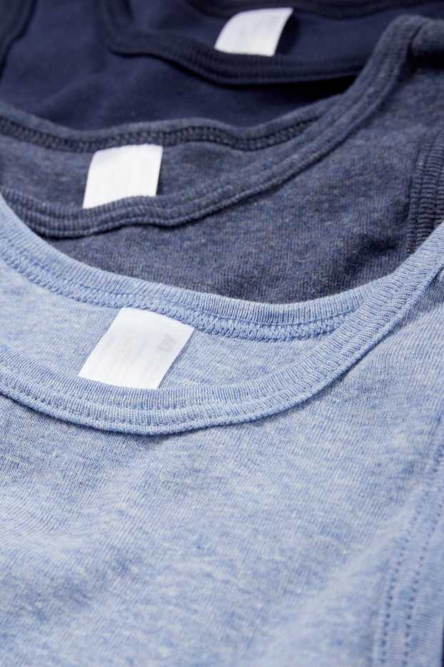 Kinder Jungen - Multipack 3er - Singlet - dunkelblau