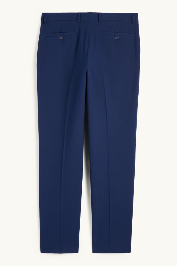 Hommes - Pantalon de costume - regular fit - Flex - 4 Way Stretch - bleu foncé