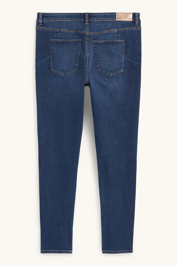 Femei - Skinny jeans - talie medie - jeans modelatori - LYCRA® - denim-albastru