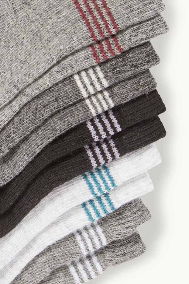 Men - Multipack of 5 - short socks - gray
