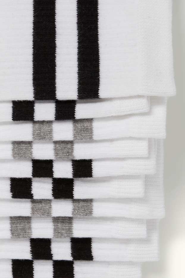 Bărbați - Multipack 5 perechi - șosete de tenis - alb